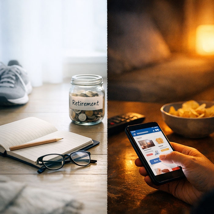 左圖 儲蓄 右圖購物