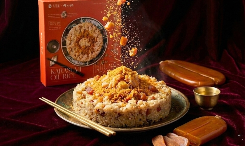 龍吟點金干貝米，米香與干貝精華匯聚。圖片來源：魚香涎