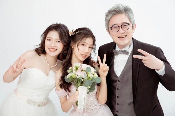和太太再婚後，林宗廷多了一個女兒，成為令人欣羨的3口之家。（圖片來源：林宗廷） 