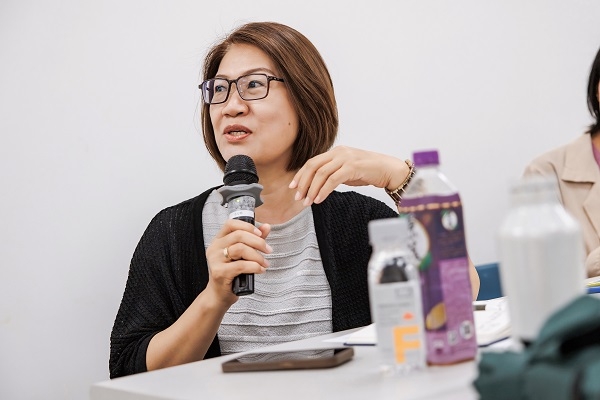 羅秀玲說，50+未來思考工作坊幫助她跳脫慣性思維，突破「未來不就是退休嗎」的想像。（圖片來源：孫百毅攝） 