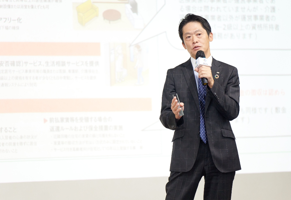 日本高齡者住宅協會副理事長、學研Cocofump常務董事木村祐介應台灣銀髮產業協會邀請來台演講，並於會後受訪。（圖片來源：台灣銀髮產業協會）