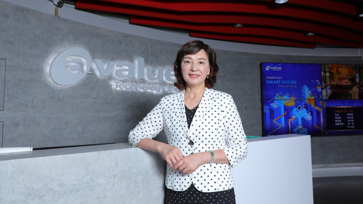 安勤科技董事長劉琍綺；黃菁慧攝。