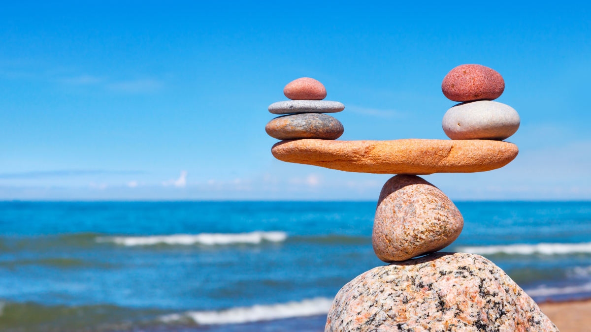 人生是五顆球的平衡