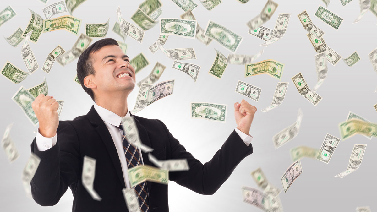 想到有錢就不痛了